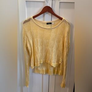 BDG Urban Outfitters Crochet Yellow Sweater Size Medium